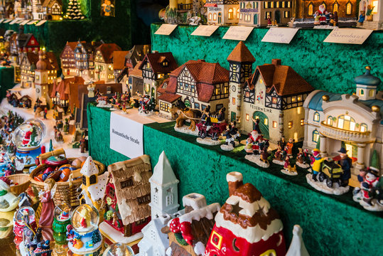 Stand at Christmas Market in Nuremberg, Germany
