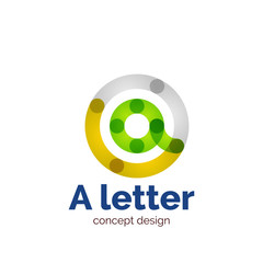 Vector modern minimalistic letter concept logo