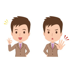 男性　ビジネスマン　イラスト