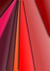 Linear chromatic experimentation in red