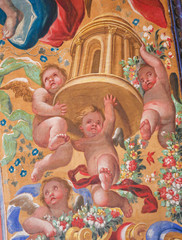 Fresco in the Convento de San Esteban in Salamanca, Spain