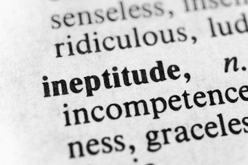 Obraz premium Ineptitude