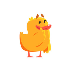 Happy Duckling Cute Character Sticker