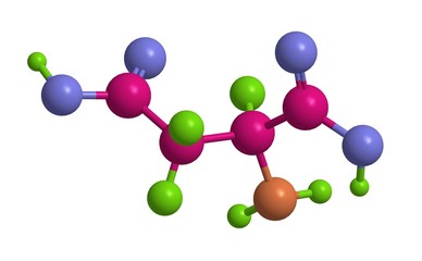 Molecular structure of Aspartic acid