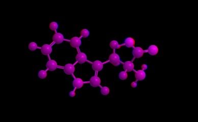 Molecular structure of tryptophan