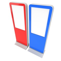 LCD Screen Stand red and blue