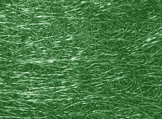 Green color plastic surface.