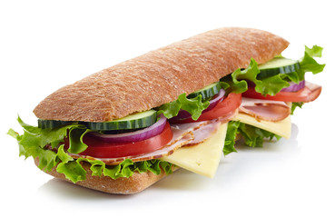 Fresh submarine sandwich