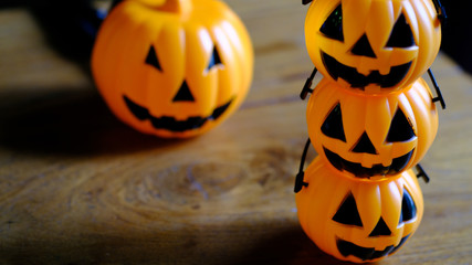 Halloween pumpkin head jack lantern