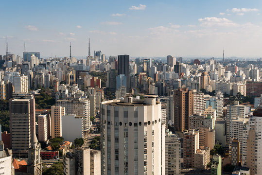 View of buildings in Sao Paulo city center