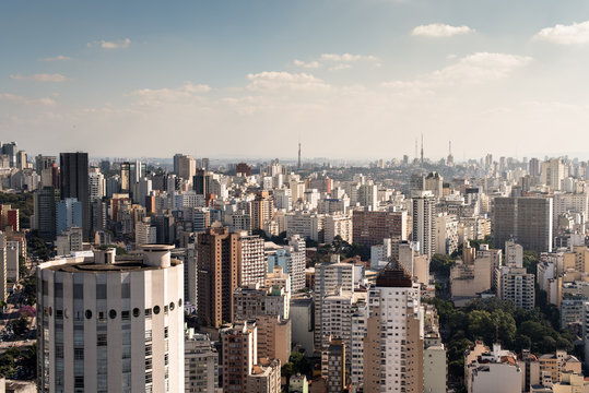 View of buildings in Sao Paulo city center