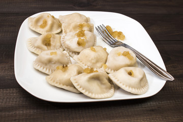 Traditional polish dumplings, 