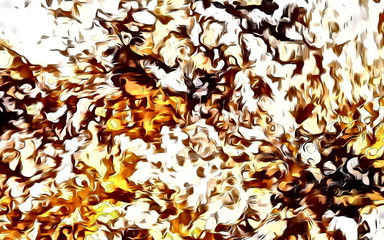 abstract colorful background with spots and linear structutes, computer graphic design.