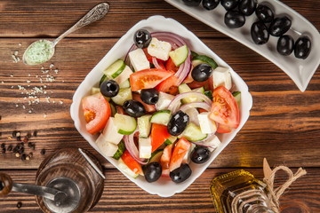 Delicious greek salad