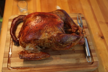 cooked turkey for thanksgiving
