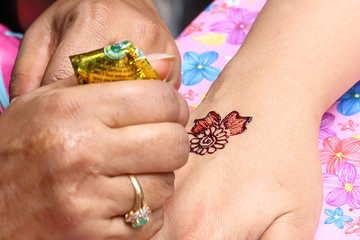 Mehendi beautiful body art