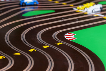 Children car racing track