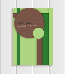 Brochure in material design style