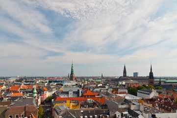 Fototapeta premium Copenhagen aerial view