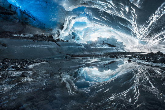 Interior of ice cave