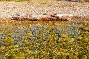 Majestic mountain lake in Canada. Okanagan Lake. Kelowna. Vancouver.