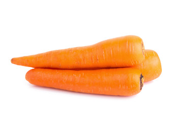 Carrots isolated on white background