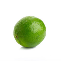 Fresh lime isolated on white
