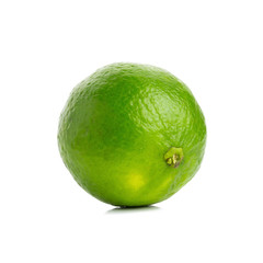 Fresh lime isolated on white