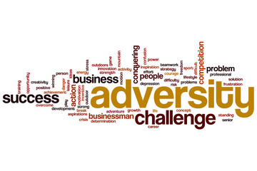 Adversity word cloud