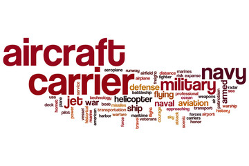 Aircraft carrier word cloud