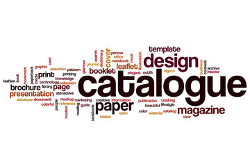 Catalogue word cloud