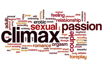 Fototapeta premium Climax word cloud