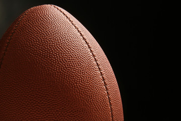 Fototapeta premium Rugby ball, closeup
