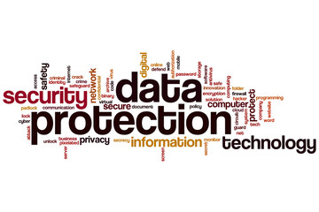 Data protection word cloud