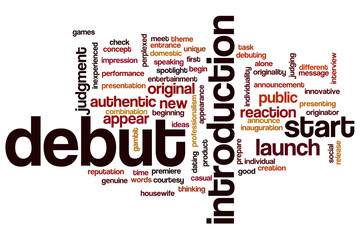 Debut word cloud