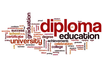 Diploma word cloud