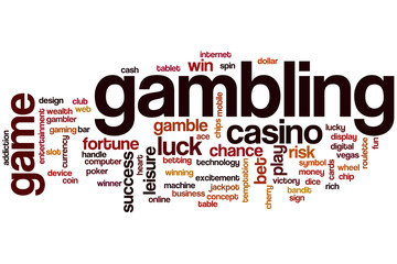 Gambling word cloud