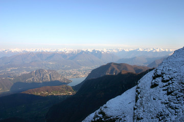 Lake Lugano from Monte Generoso