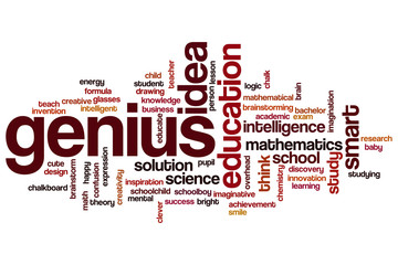 Fototapeta premium Genius word cloud