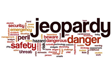 Obraz premium Jeopardy word cloud