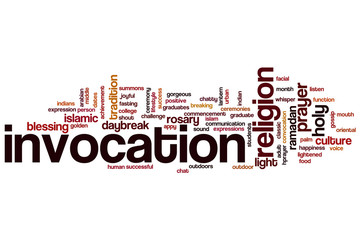Invocation word cloud