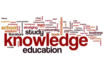 Knowledge word cloud