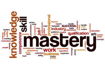Mastery word cloud