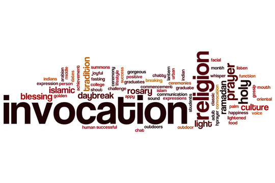 Invocation word cloud
