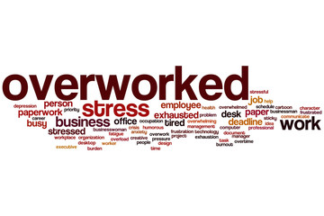 Overworked word cloud