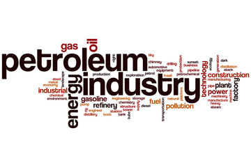 Petroleum industry word cloud