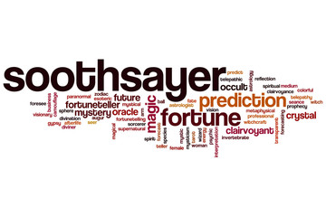 Fototapeta premium Soothsayer word cloud