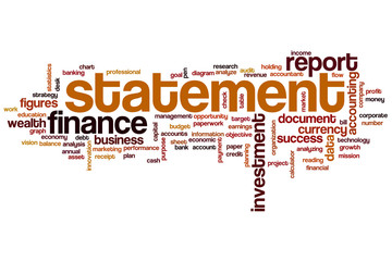 Statement word cloud