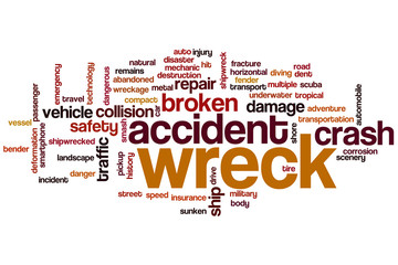 Wreck word cloud