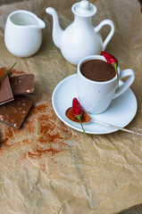 Hot chocolate with pepper